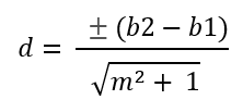 finding the shortest distance between two parallel lines